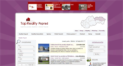 Desktop Screenshot of objekty.reality-poprad.eu