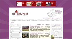 Desktop Screenshot of byty.reality-poprad.eu