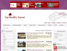 Tablet Screenshot of domy.reality-poprad.eu
